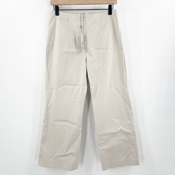 NIC + ZOE Pants Size 6 Cobblestone Pull On Cropped Wonderstretch Wide Leg Crop - Picture 1 of 13